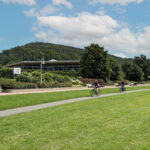 Radler auf dem Elberadweg